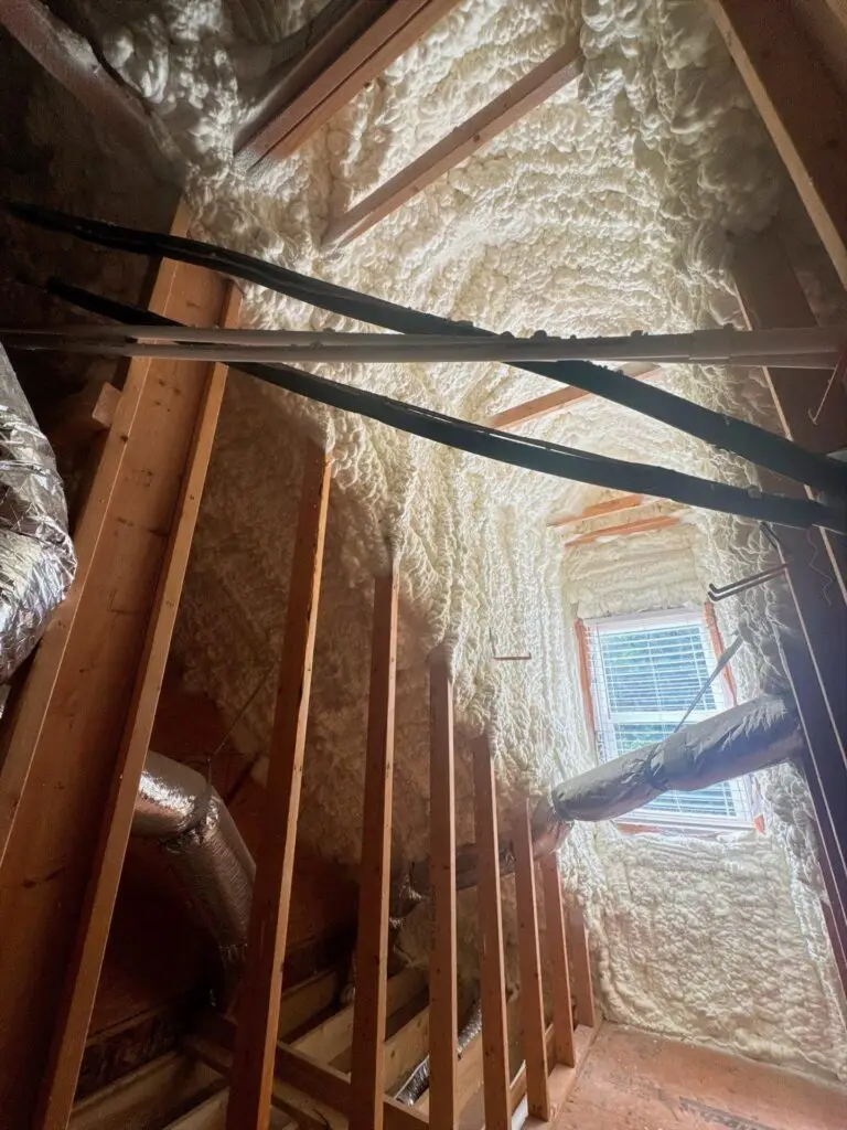spray foam attic